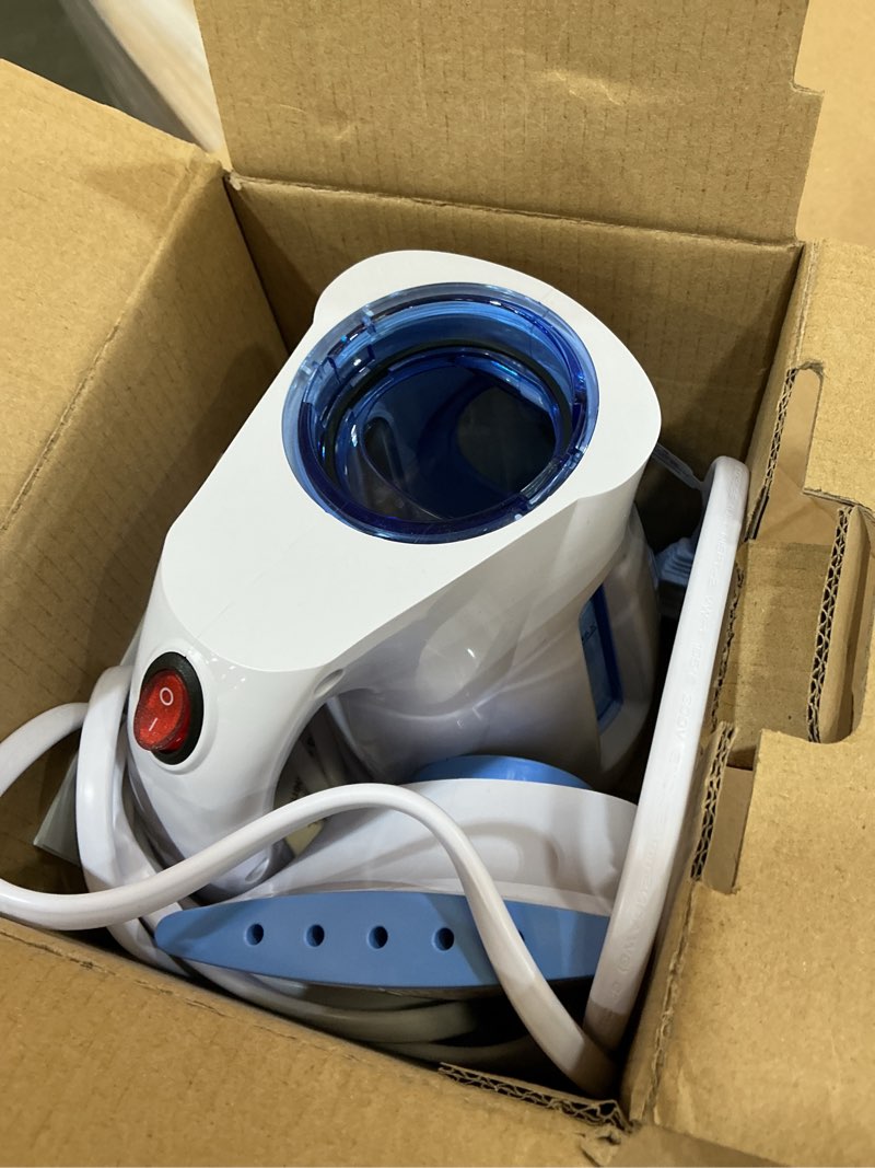 Condition photo showing New/Like New for hilife steamer for clothes, portable handheld clothing steamer, 240ml big capacity, 700w, strong power, fabric quick wrinkle remover with brush for home, office(only 120v) -blue
