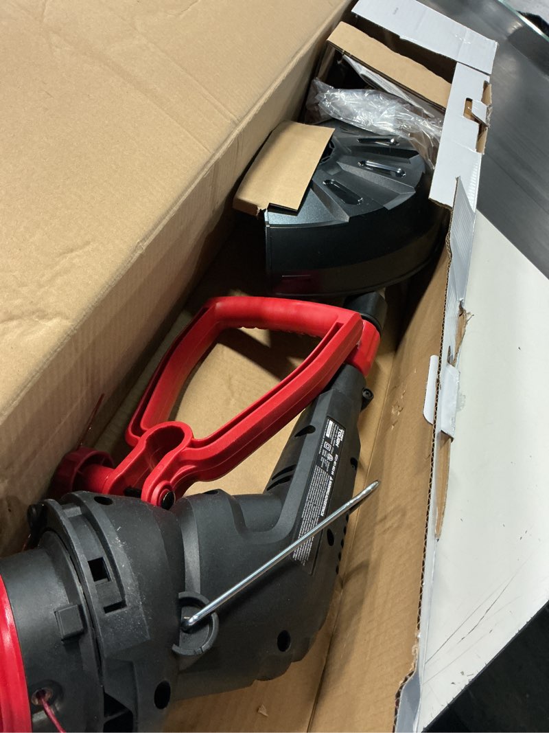 Condition photo showing As Is for hyper tough 4.6-amp 13in electric string trimmer ht21-401-002-04