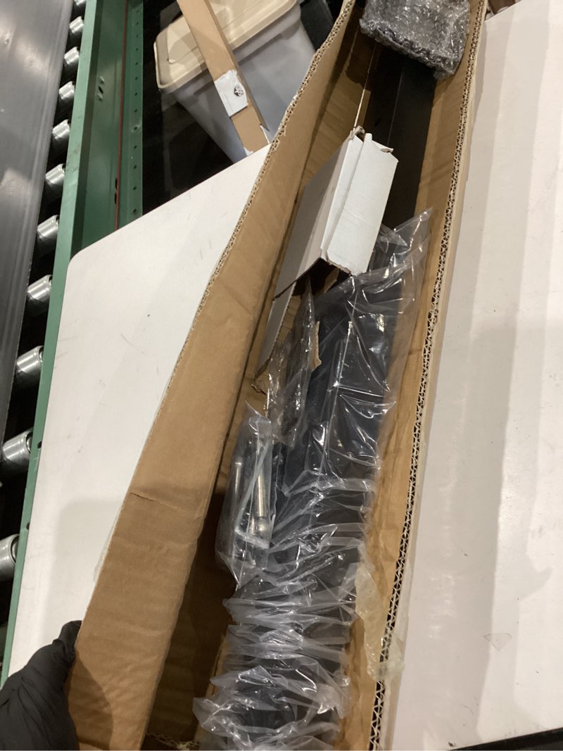Condition photo showing Good Condition for cke t-drilled corner post cable railing, three sides t-drilled 36" cable railing corner post (post 35"x2"x2") with cable grommets, 90° black finish stainless steel corner post for indoor outdoor, cp02 36" t corner post