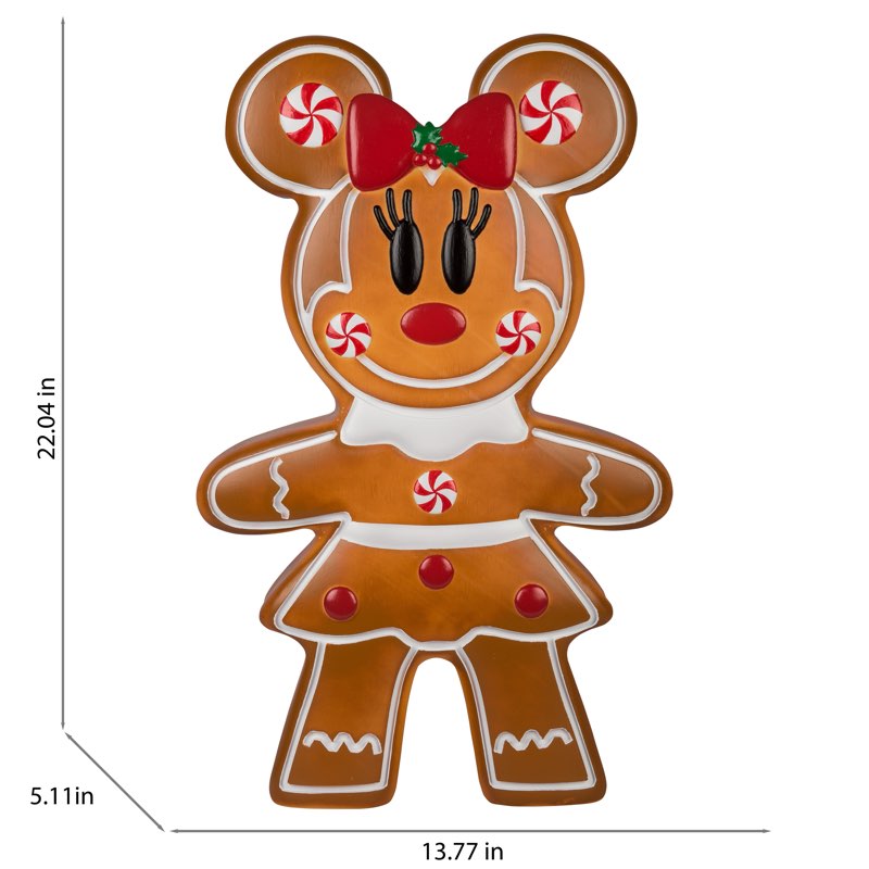 Disney 22-in LED Gingerbread Minnie Mouse Blow Mold Christmas