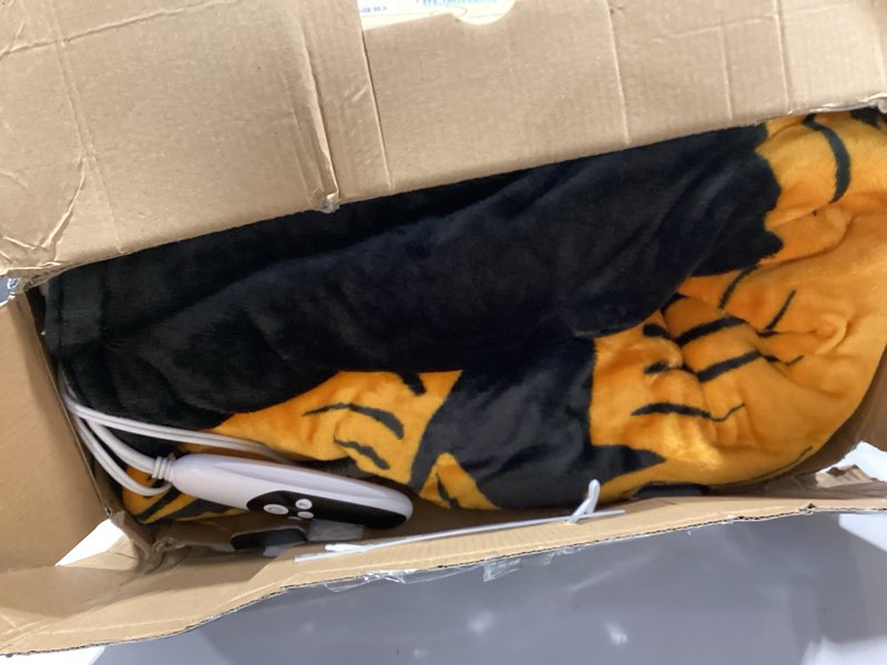 Condition photo showing Good Condition for get trend harry potter gifts heated blanket electric, queen size luxurious fleece weighted blanket, fast heating with 9 heat settings auto shut-off, 90x90in (black harry potter, queen us) black harry potter queen us