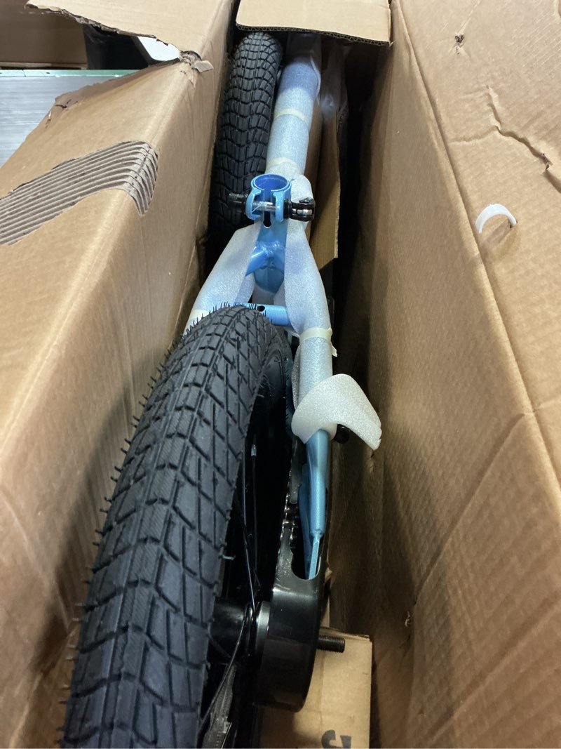 Condition photo showing New/Like New for JOYSTAR Kids Bike for Ages 2-12 Years Old Boys Girls, 12-20 Inch BMX Style Kid's Bikes with Training Wheels, Children Bicycle for Kids and Toddler, Multiple Colors Blue 16 Inch With Training Wheels