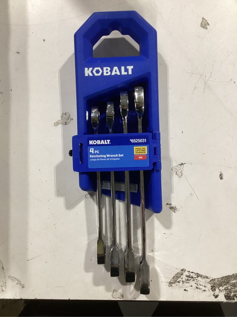 Condition photo showing As Is for Kobalt 4 -Piece Set Standard (SAE) Ratchet Wrench