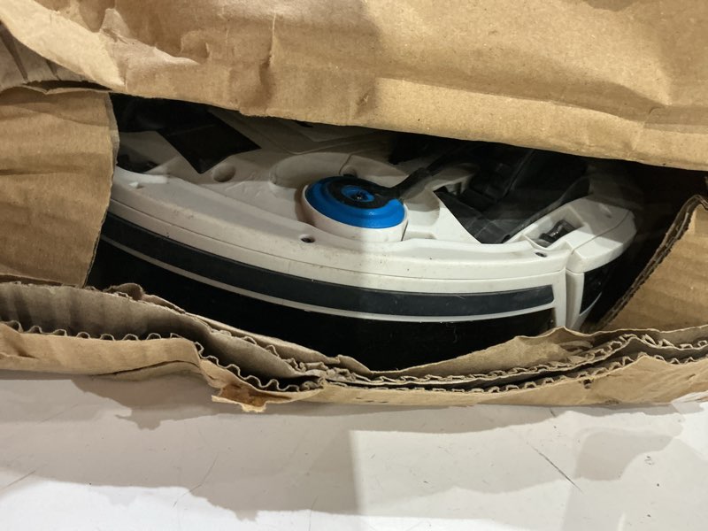 Condition photo showing As Is for shark av753 ion robot vacuum, tri-brush system, wifi connected, 120 min runtime, works with alexa, multi surface cleaning, grey
