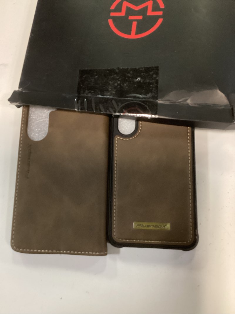 Condition photo showing New/Like New for wallet case for samsung galaxy s24 compatible with magsafe, 2-in-1 pu leather flip rfid blocking card holder stand shockproof magnetic detachable cover for galaxy s24 case 6.2", brown galaxy s24 - 6.2" retro brown