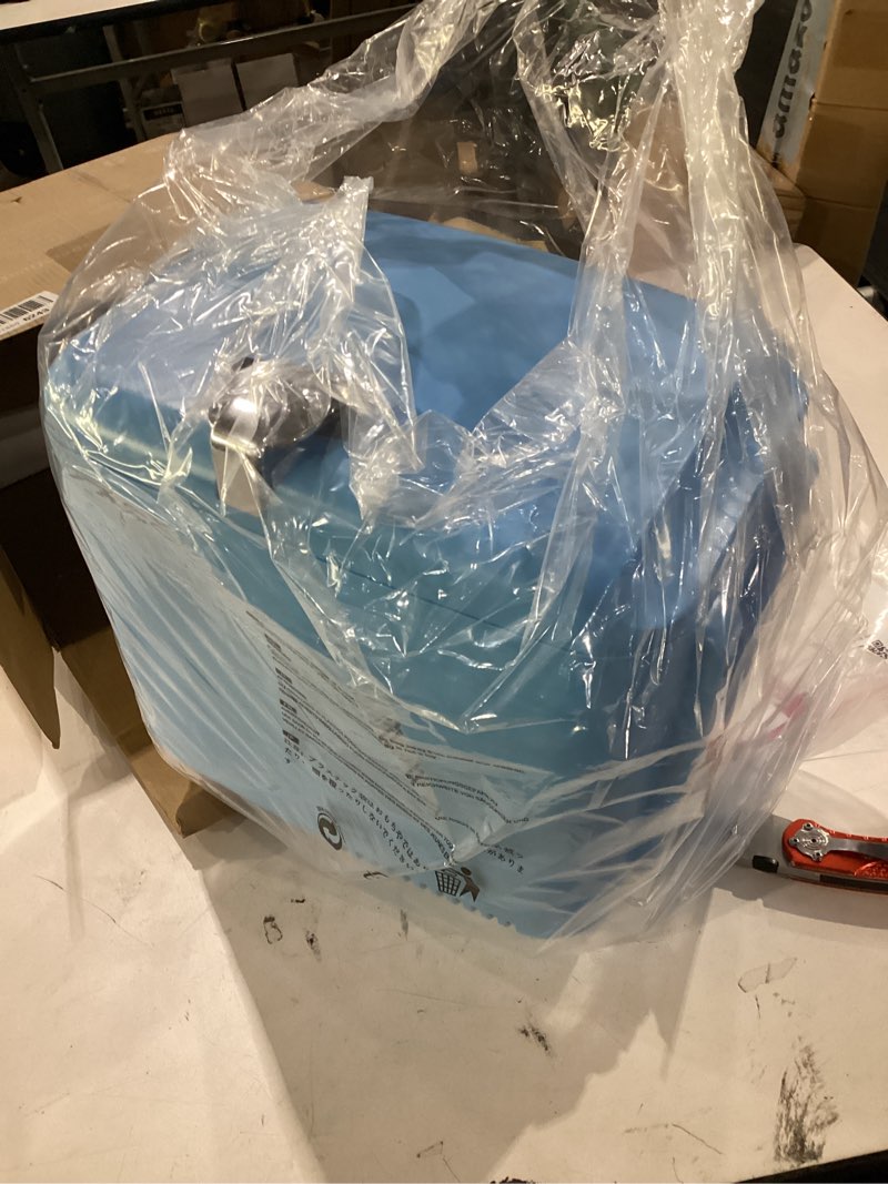 Condition photo showing Good Condition for crownful mini fridge, 4 liter/6 can portable cooler and warmer personal fridge for skin care, cosmetics, food,great for bedroom, office, car, dorm, etl listed (blue)