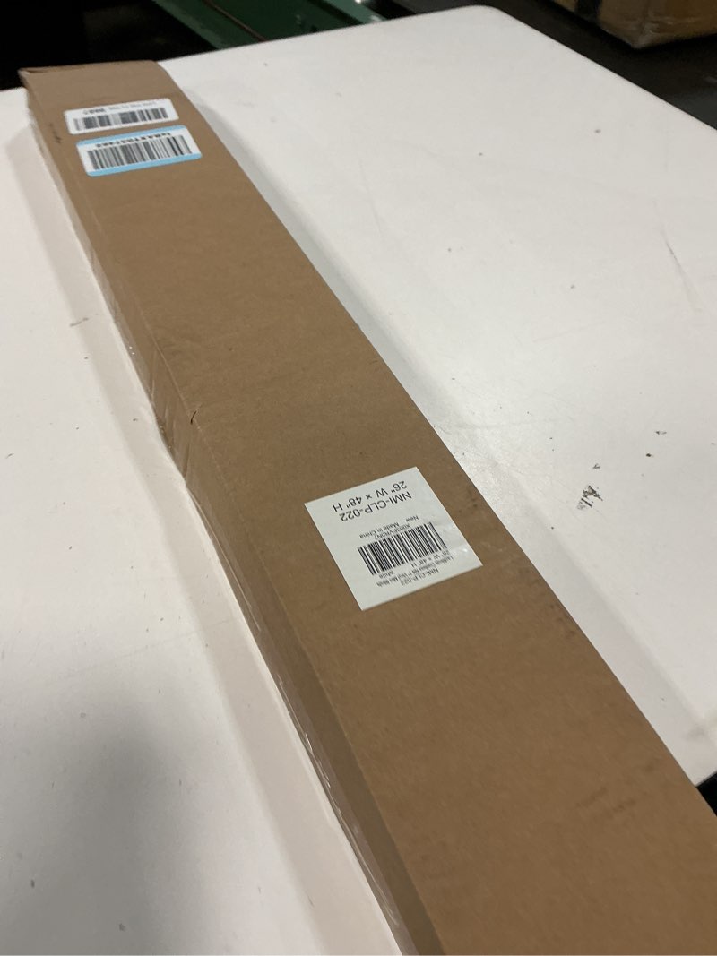 Condition photo showing New/Like New for lazblinds no tools no drill 1" vinyl mini blinds, cordless blinds for windows, light filtering horizontal window blinds & shades, 26" w x 48" h, white cordless-white 26" w x 48" h
