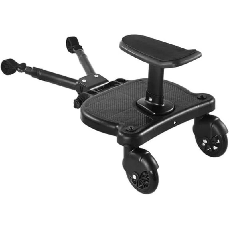 New-Universal Stroller Board with Detachable Seat, 2in1 Sit and Stand Stroller Glider Board for Most