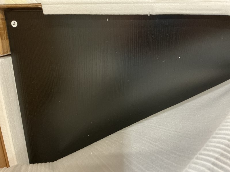 Condition photo showing Good Condition for efluky Washer Dryer Countertop, Wood Countertop with Edge Rails for Laundry Room Organization and Storage, Washer Dryer Topper for Laundry Room, 27.5" x 54" Black