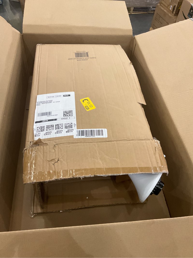 Condition photo showing As Is for Simple Designs LF2000-WHT Mother-Daughter Floor Lamp with Reading Light, White