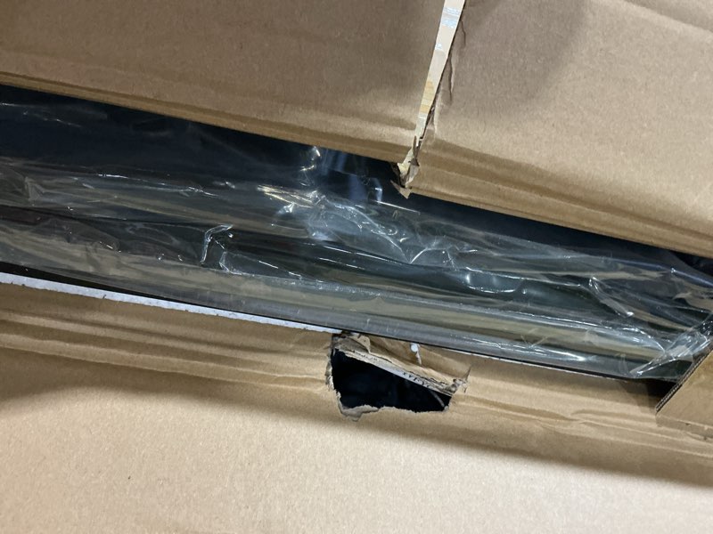 Condition photo showing As Is for Qmetalart Robot Vacuum Cabinet, Hidden End Side Table, Modern Side Table Storage Cabinet Compatible with Shark, Roborock, iRobot, Dreame for Eufy Robot Vacuum Models