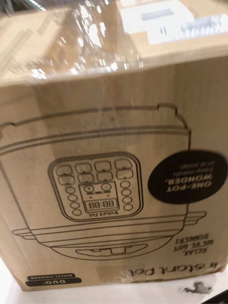 Condition photo showing New/Like New for Instant Pot Duo 7-in-1 Electric Pressure Cooker, Slow Cooker, Rice, Steamer, Sauté, Yogurt Maker, Warmer & Sterilizer, Includes App With Over 800 Recipes, Stainless Steel, 6 Quart 6 Quarts