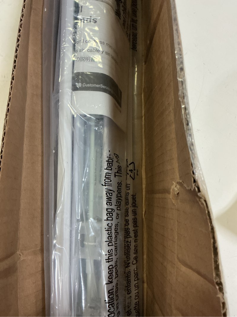 Condition photo showing Good Condition for lazblinds no tools no drill 1" vinyl mini blinds, cordless blinds for windows, light filtering horizontal window blinds & shades, 20" w x 36" h, white cordless-white 20" w × 36" h