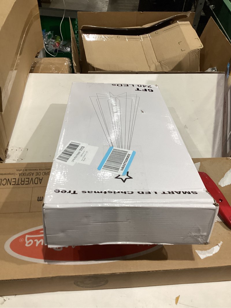 Condition photo showing New/Like New for Christmas Cone Tree Lights 5.9ft, 240 LEDs RGB Outdoor Christmas Tree Lights with Remote Control, Waterproof String Lights Holiday Decorations for Yard Patio Garden Holiday - Multicolor Multi-colored