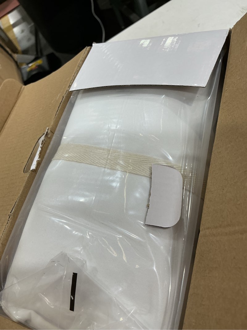 Condition photo showing Good Condition for shilucheng 100% viscose derived from bamboo_sheets, extra deep pocket sheets fits 18"-24" thick mattress, cooling & breathable bed sheets 4pcs, hotel silky bedding set?white?105"x 101"?