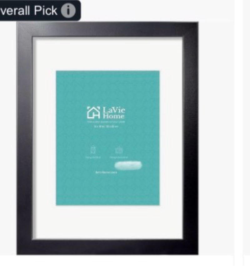 LaVie Home 14x18 Black Picture Frames 1 Pack L315-BLK-14x18-1P-7834