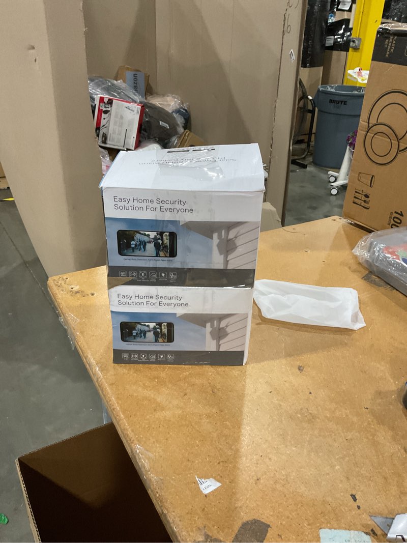 Condition photo showing New/Like New for viziuuy 3mp solar security cameras wireless outdoor, ip66 weatherproof | 360°ptz, color night vision, wifi6, pir+ai detection, 2-way audio, alexa, google assistant, for backyard/garage/porch, 2 pack 3mp-2pk
