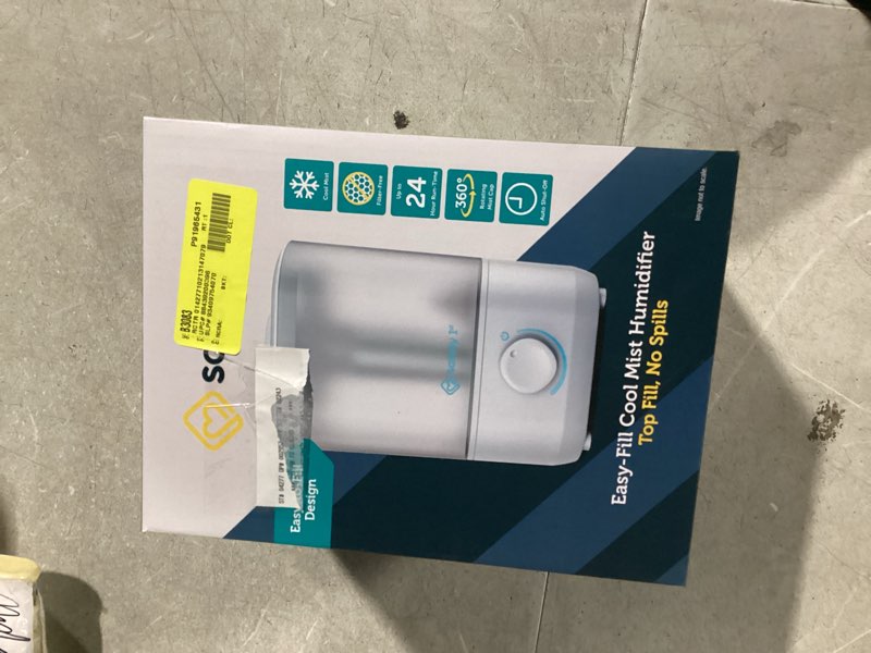 Condition photo showing Good Condition for similar to- safety 1st connected smart humidifier — 1 gallon (3.8l) tank size, cool mist humidifier with hygrometer and nightlight, and whisper quiet for baby bedroom, nursery, ios and android compatible