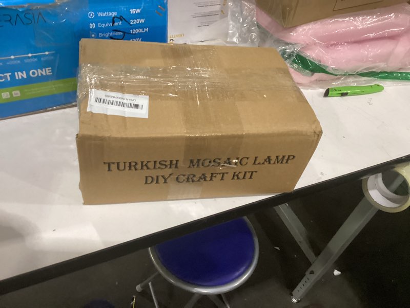 Condition photo showing Good Condition for DEMMEX DIY Turkish Mosaic Lamp Making Kit – No Grout/Plaster Needed – Complete Mosaic Art & Craft Pr
