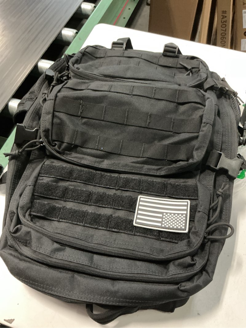 Condition photo showing Good Condition for Rockland Military Tactical Laptop Backpack, Black, Large Large Black