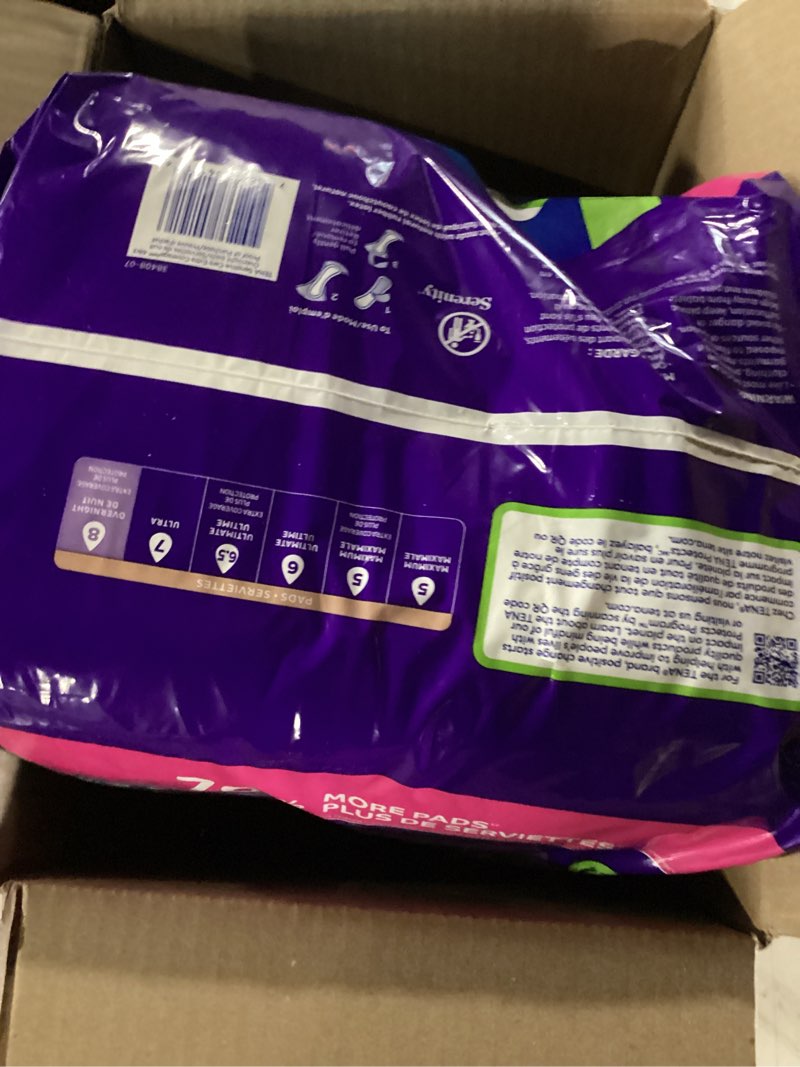 Condition photo showing New/Like New for Tena Intimates Overnight Absorbency Incontinence Pad for Women  48ct