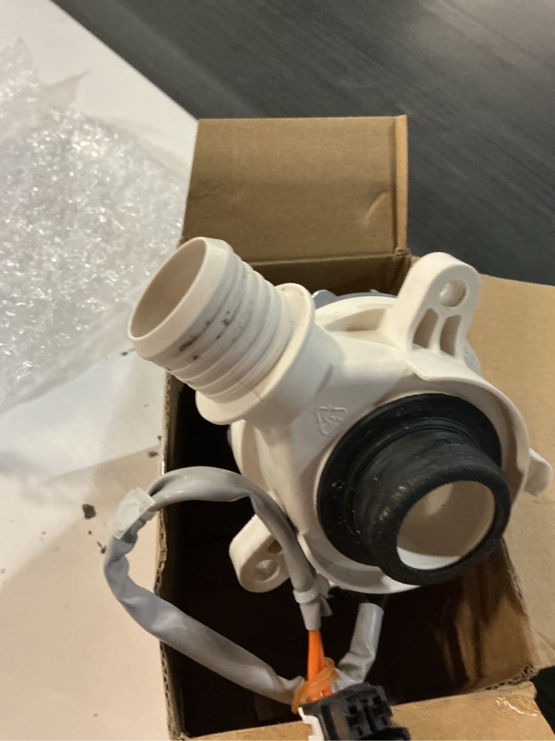 Condition photo showing As Is for 290d1201g002 b40-3a02 290d1201g003 290d1201g001 wh23x28418 washer drain pump motor assembly fit for g.e hot-point replaces b30-3a01 wh23x24178 wh23x27574 4958182 ap6889136 ps12723115