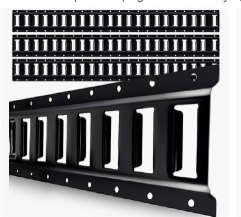 8' e track rail tie-down kit - heavy duty 4 pack etrack rail system with 16pcs e track accessories i