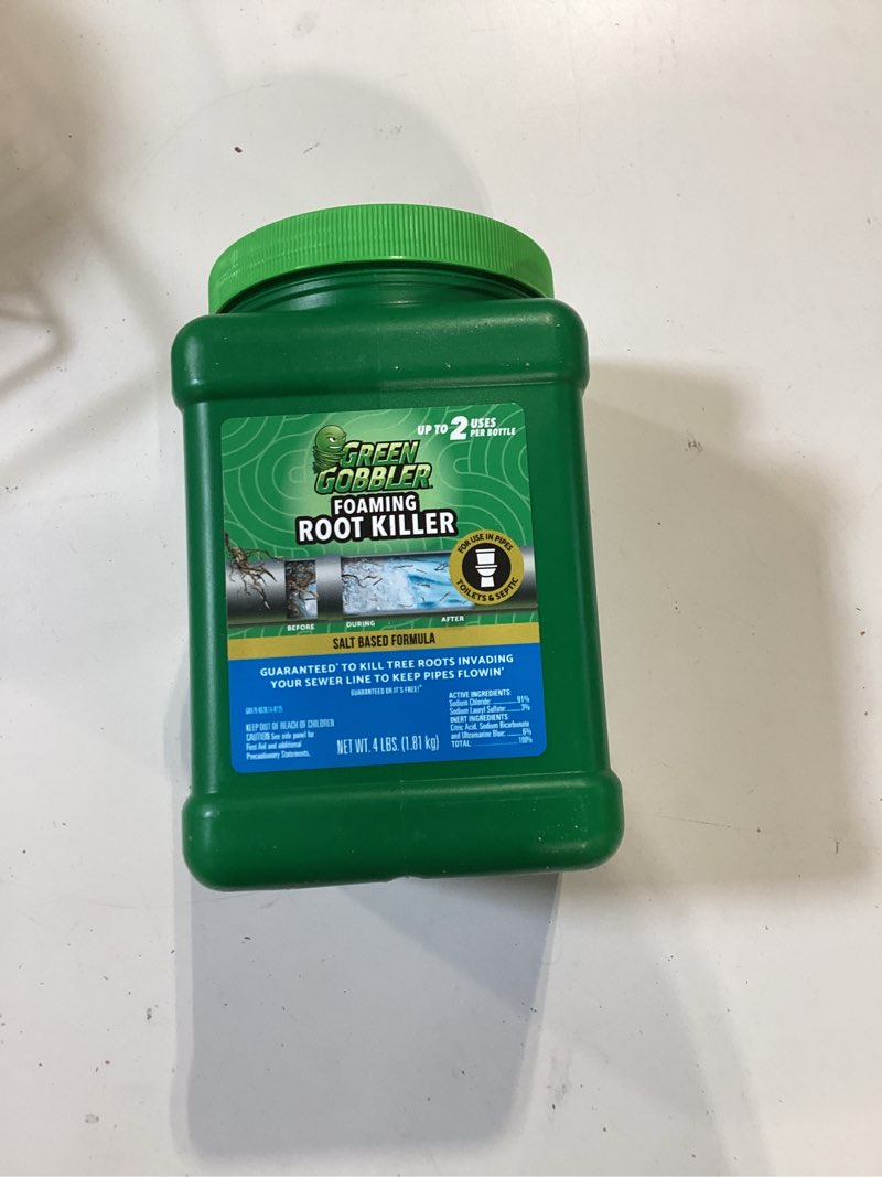 Condition photo showing New/Like New for green gobbler crystals root killer 64 oz