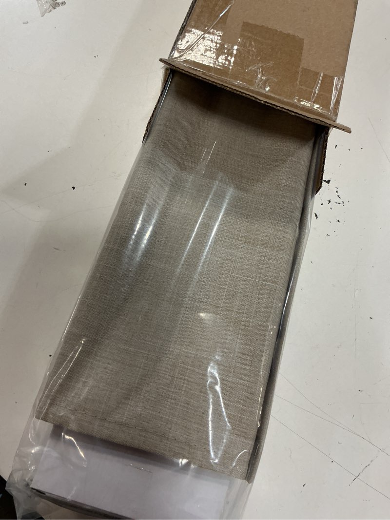 Condition photo showing Good Condition for chicology roman shades for windows, window treatments, roman shades, roman window shades, room darkening shades, window shades, 24" w x 64" h, belgian flax (privacy & light filtering) belgian flax (privacy & light filtering) 24"w x 64"h