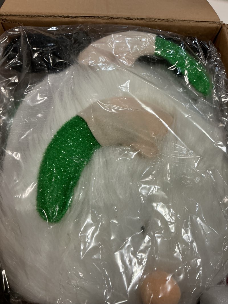 Condition photo showing Good Condition for MUMTOP Gnome Lighted Outdoor Christmas Decorations, 3 Pack Tinsel Gnomes Yard Stakes Indoor Lighted Holiday Displays, 30 Inch Light Up Ho Ho Ho Gnome Decoration for Porch, Yard, Home Decor Gift Multi