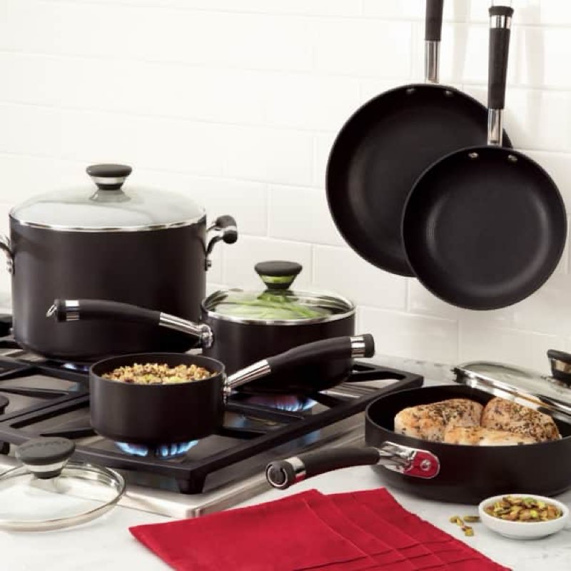 circulon acclaim hard-anodized nonstick 13-piece cookware set