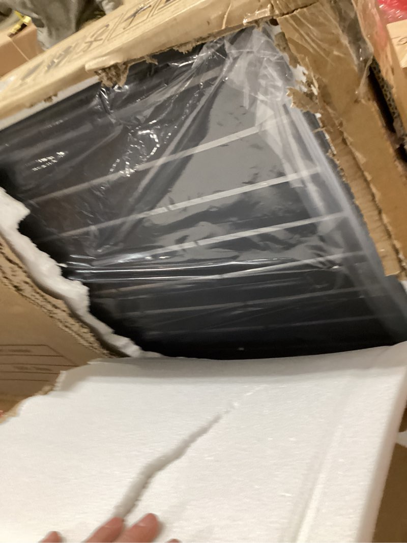 Condition photo showing New/Like New for Metal Privacy Screen, 72" H×47" W Outdoor Privacy Screen, Freestanding Decorative Privacy Screen for Deck Balcony Patio, Natural Wood Brown 72" H×47" W Natural Wood-2