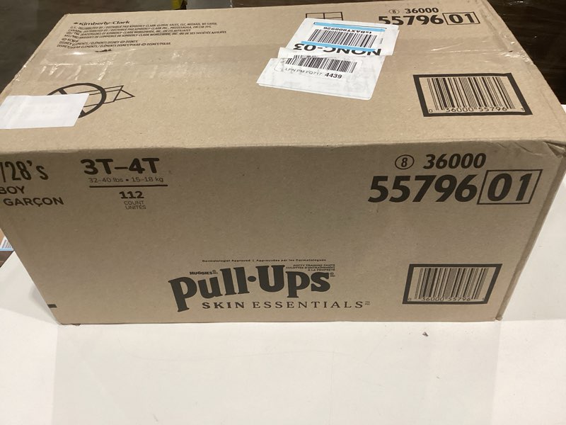 Condition photo showing New/Like New for pull-ups boys' skin essentials luxury training pants -3t-4t - 112ct