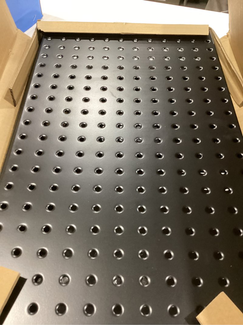 Condition photo showing Good Condition for Ultrawall 2 Pcs Metal Pegboard Wall Panels, Peg Boards for Garage Tool Storage Black 2PC