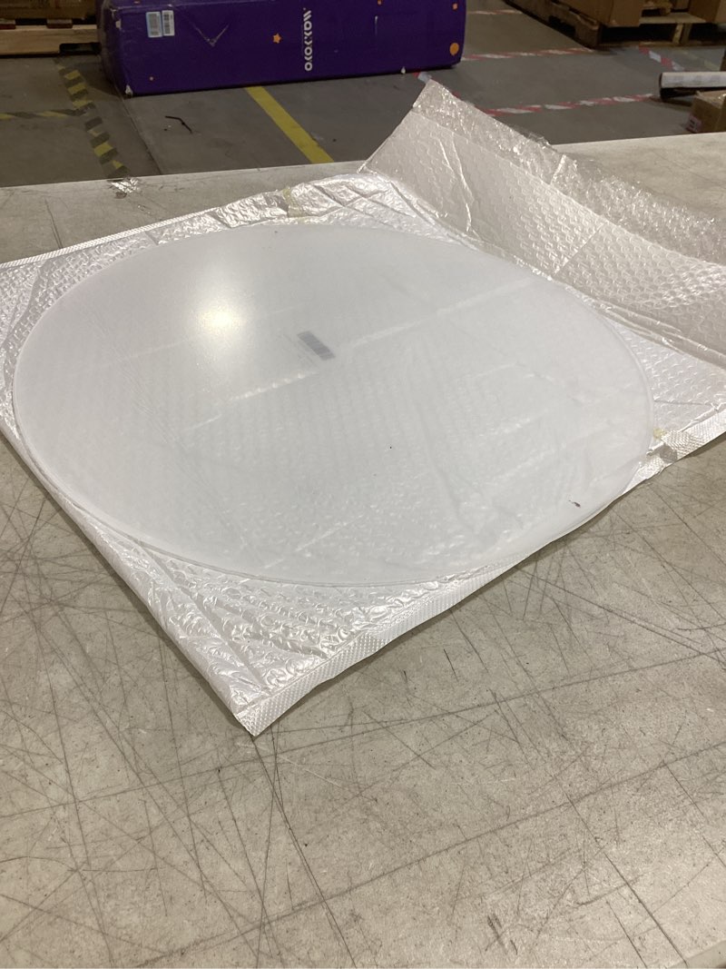 Condition photo showing Good Condition for art3d 2pcs 1/8" round clear acrylic sheets, 20 inch diameter transparent circle blanks, round plexiglass disc, circle pet panel for diy, cake, crafts, table top 20" diameter clear 2