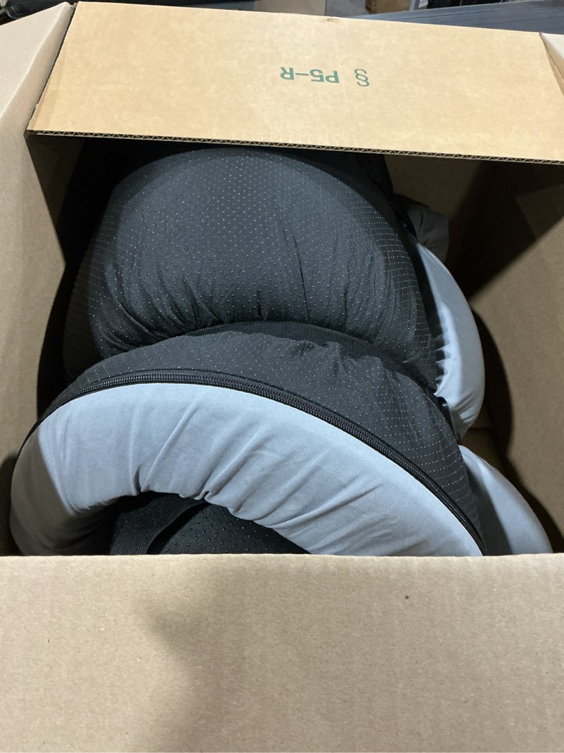 Condition photo showing As Is for cymula memory foam camping mattress pad,3inch sleeping pad for camping,non-slip bottom floor cot car mattress bed with retaining portable roll up mattress pad mat for travel truck guest bed tent cot:72*24*3 grey