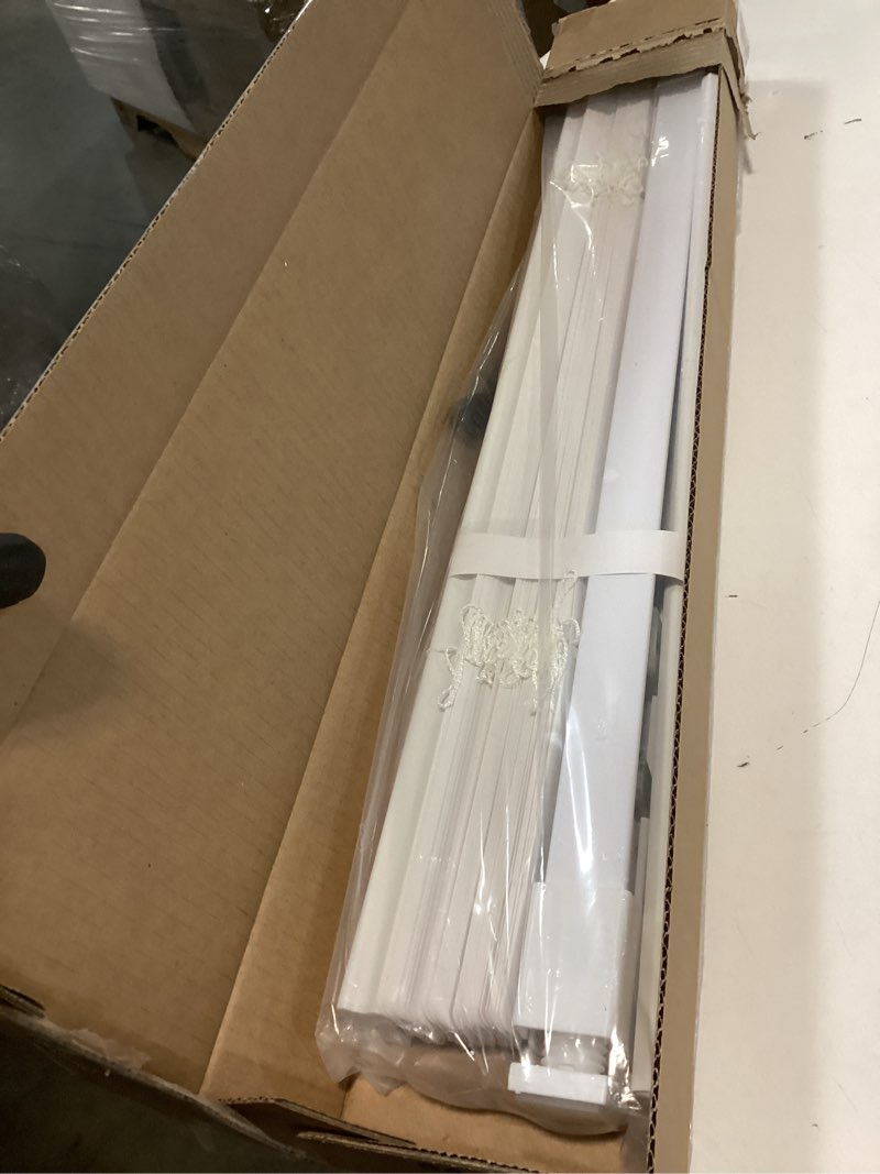 Condition photo showing Good Condition for LazBlinds No Tools No Drill 1" Vinyl Mini Blinds, Cordless Blinds for Windows, Light Filtering Horizontal Window Blinds & Shades, 22" W x 72" H, White Cordless-white 22" W x 72" H