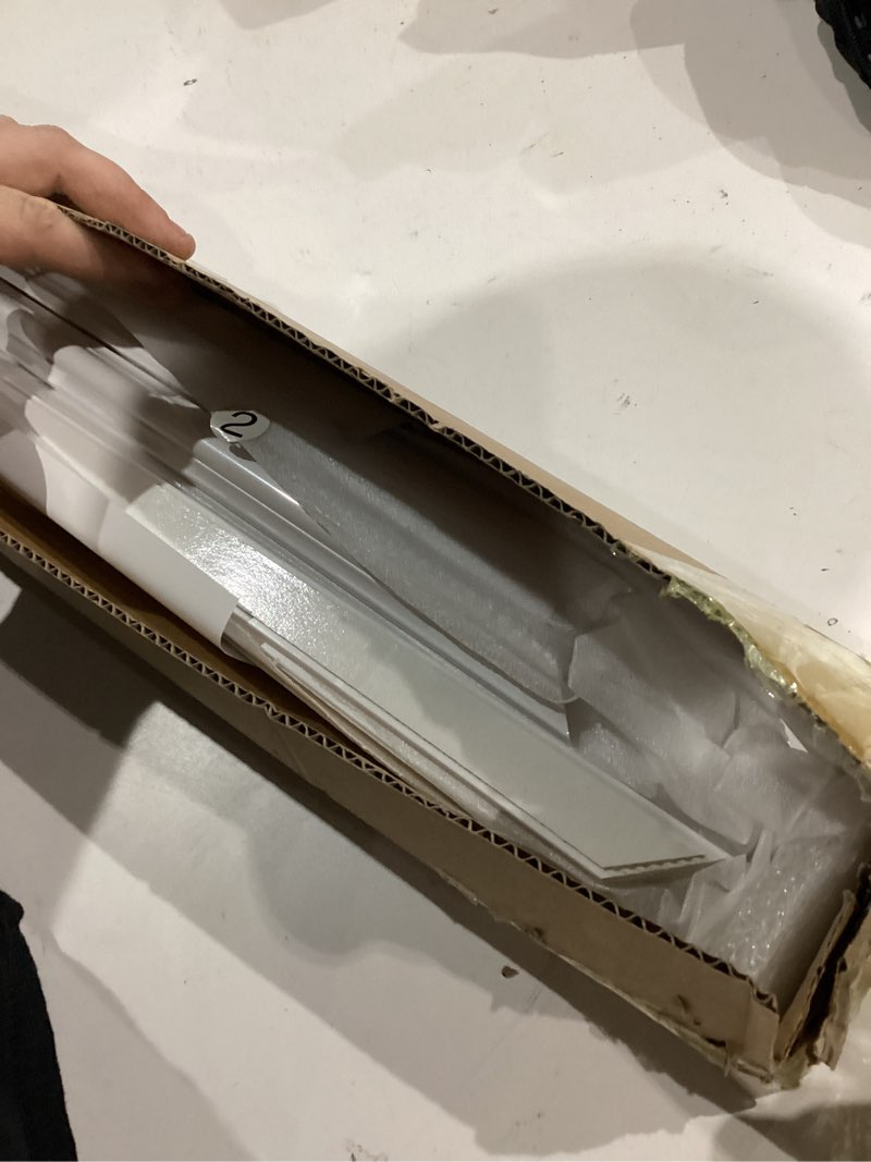 Condition photo showing Good Condition for COUKIU Pre-Cut 3 Set Peel and Stick Wall Molding Trim Kit, 16" x24" Premade Wainscoting Panels, Self Adhesive Moulding Panel for Interior Walls Picture Frame 16"x24" 3-Frame,White