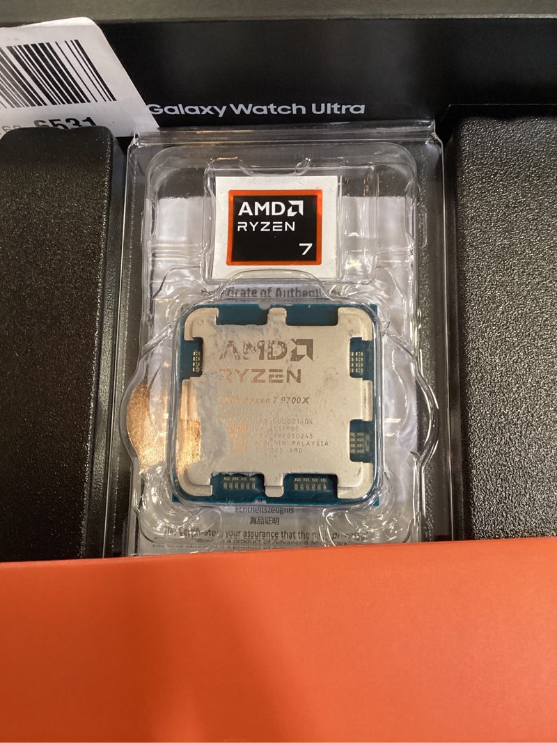 Condition photo showing As Is for amd ryzen™ 7 9700x 8-core, 16-thread unlocked desktop processor (pack of 1) processor