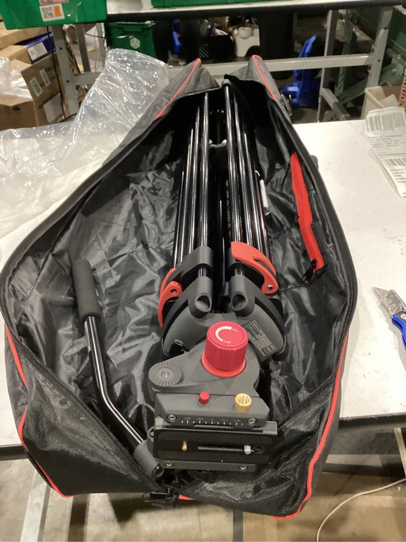 Condition photo showing Good Condition for neewer 79"/200cm video tripod, heavy duty aluminum alloy camera tripod stand with 360° fluid drag head, qr plate compatible with canon nikon sony and other dslr camera camcorder, load up to 17.6lb/8kg tp-m200