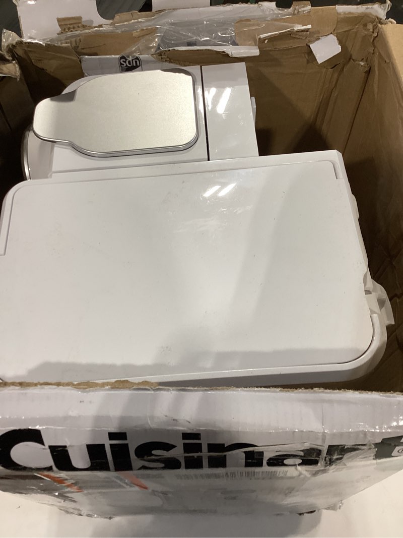 Condition photo showing As Is for Cuisinart 12-Cup Coffee Maker, Single-Serve Brewer Glass Carafe, Automatic Hot & Iced Coffee Machine, Brew Strength Control and Brew Pause, SS-16W, White