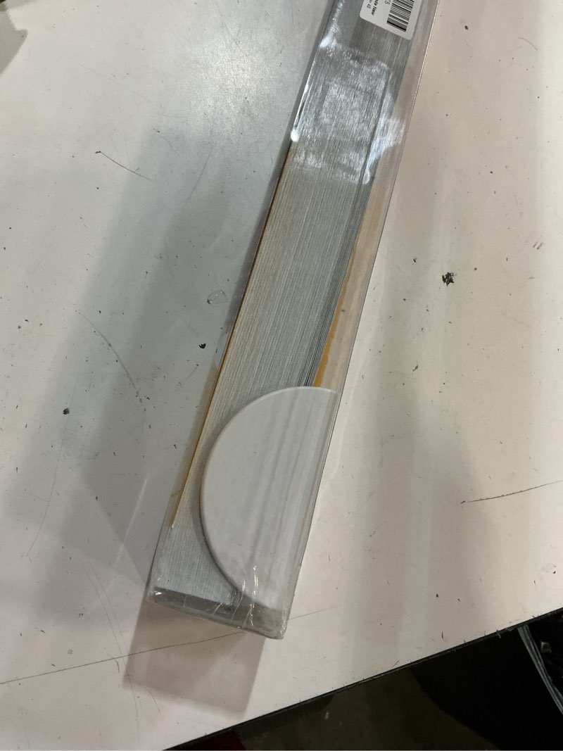 Condition photo showing Good Condition for arch window shades blackout cellular honeycomb blinds half circle cordless no drill, thermal insulated uv protection, easy to cut and install (white, radius: 24") white 24"l x 48"w