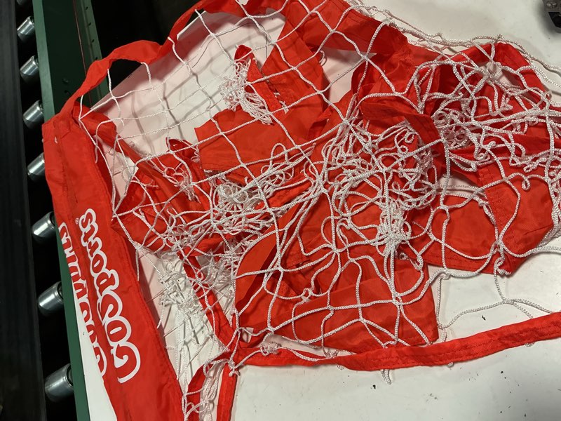 Condition photo showing As Is for gosports portable soccer goals for kids - 13 color options - choose 4 x 3 ft or 6 x 4 ft - team tone pop up nets for backyard