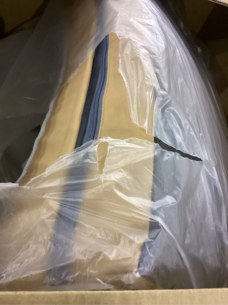 Condition photo showing As Is for Heated Dog Bed Medium Sized Dog, Heated Pet Bed Waterproof Cover, Medium Orthopedic Dog Sofa Bed Memory Foam with Pet Heating Pad - 27.95x23.2x6.3in Heated(Medium)