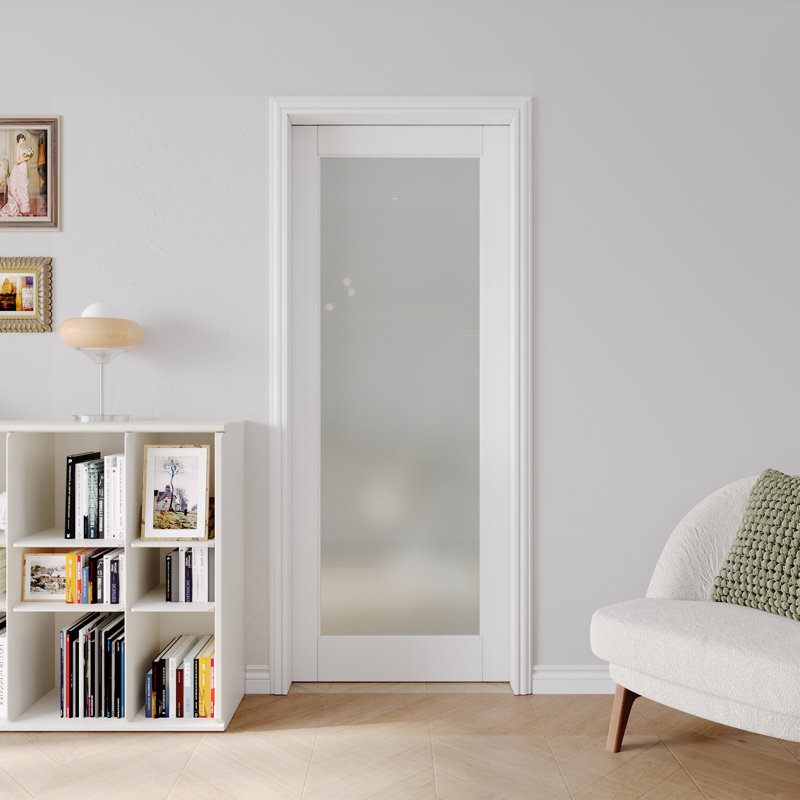 80'' Solid and Manufactured Wood Sliding Pocket Closet Doors with Hardware Kit Set & Soft Close