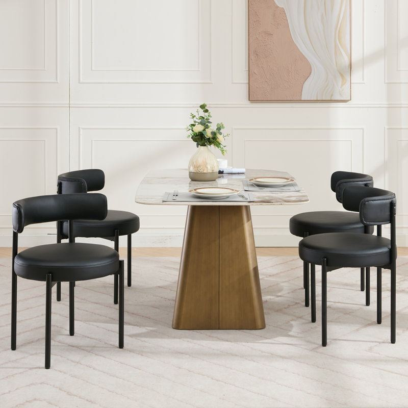 ( different color )(2 chairs ) Faux Leather Upholstered Side Dining Chairs