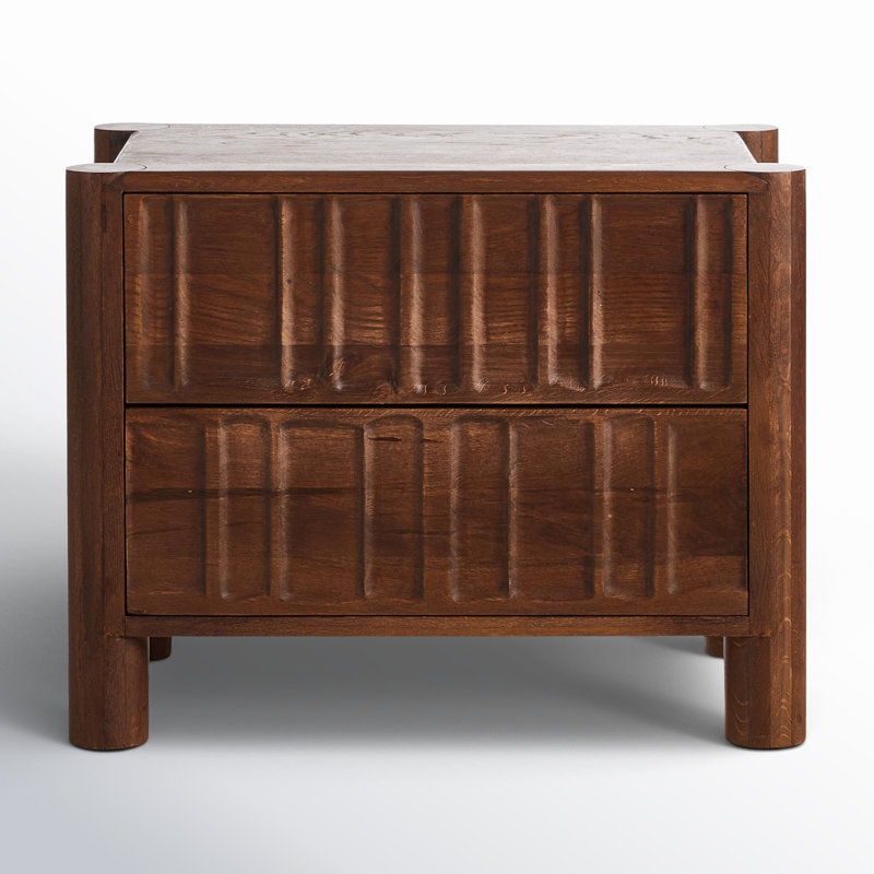 Gelsey 32'' W Solid Wood Nightstand