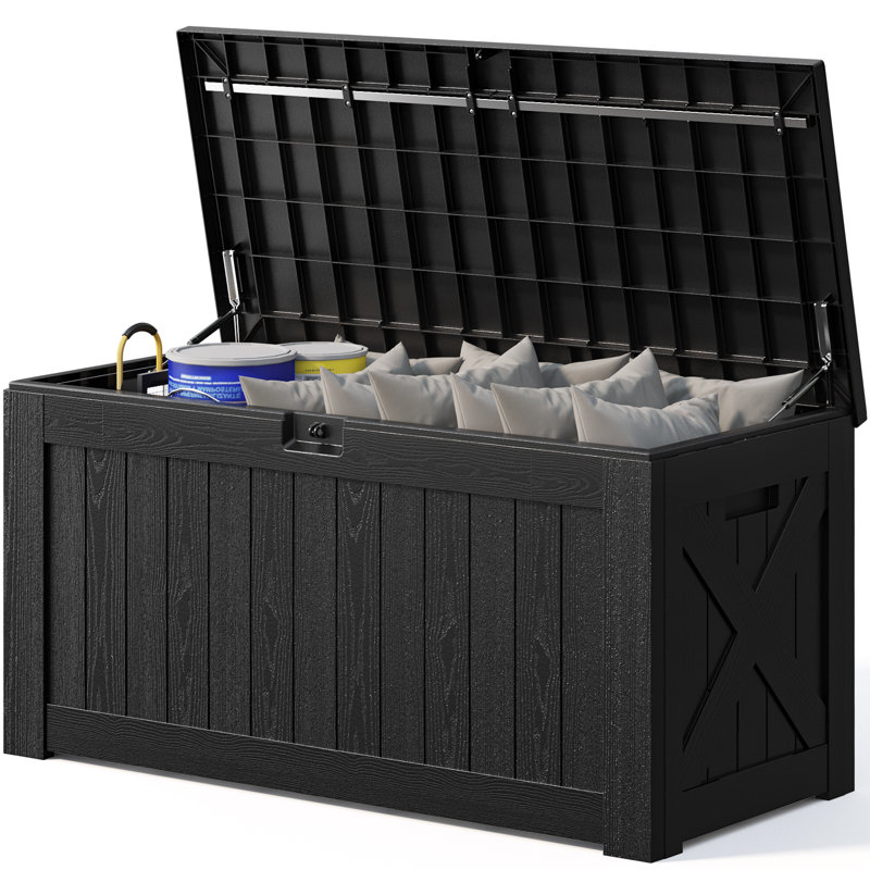 120 Gallons Water Resistant Lockable Deck Box