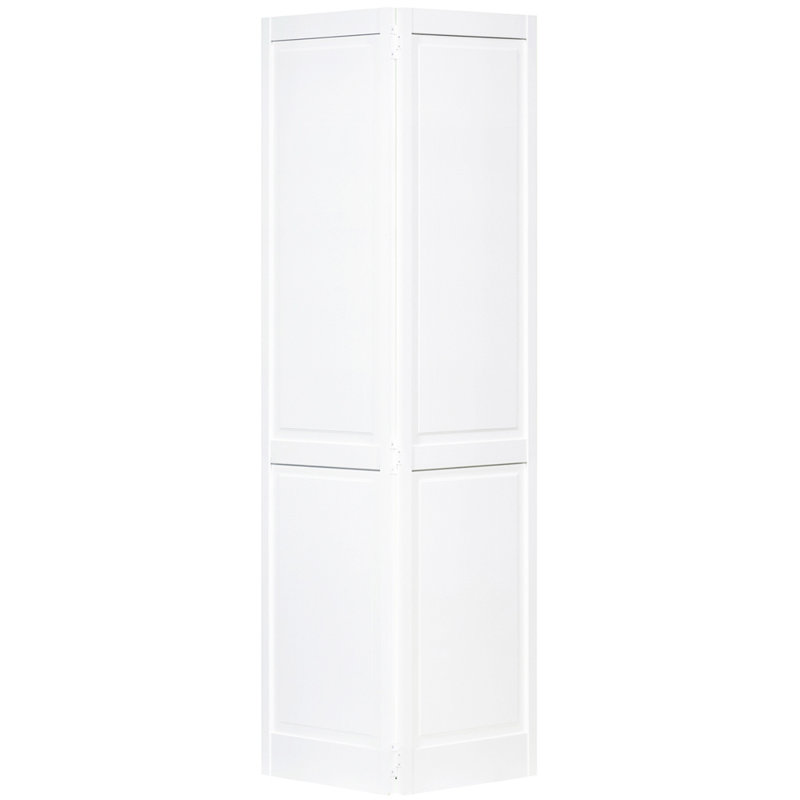 Bi-fold Traditional Four Panel White