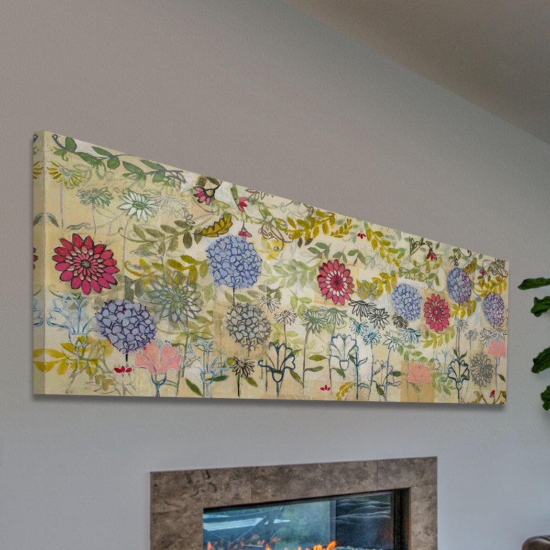 \" Spring Garden \" by Maria Pezzano ( 10” x 30” in) 